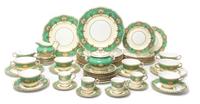 A Partial Royal Worcester Dinner Service Height of teacup 2 1/2 inches. — 20TH CENTURY
