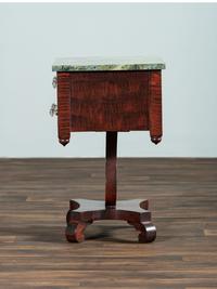 A Classical Grain Painted Mahogany Two-Drawer Stand