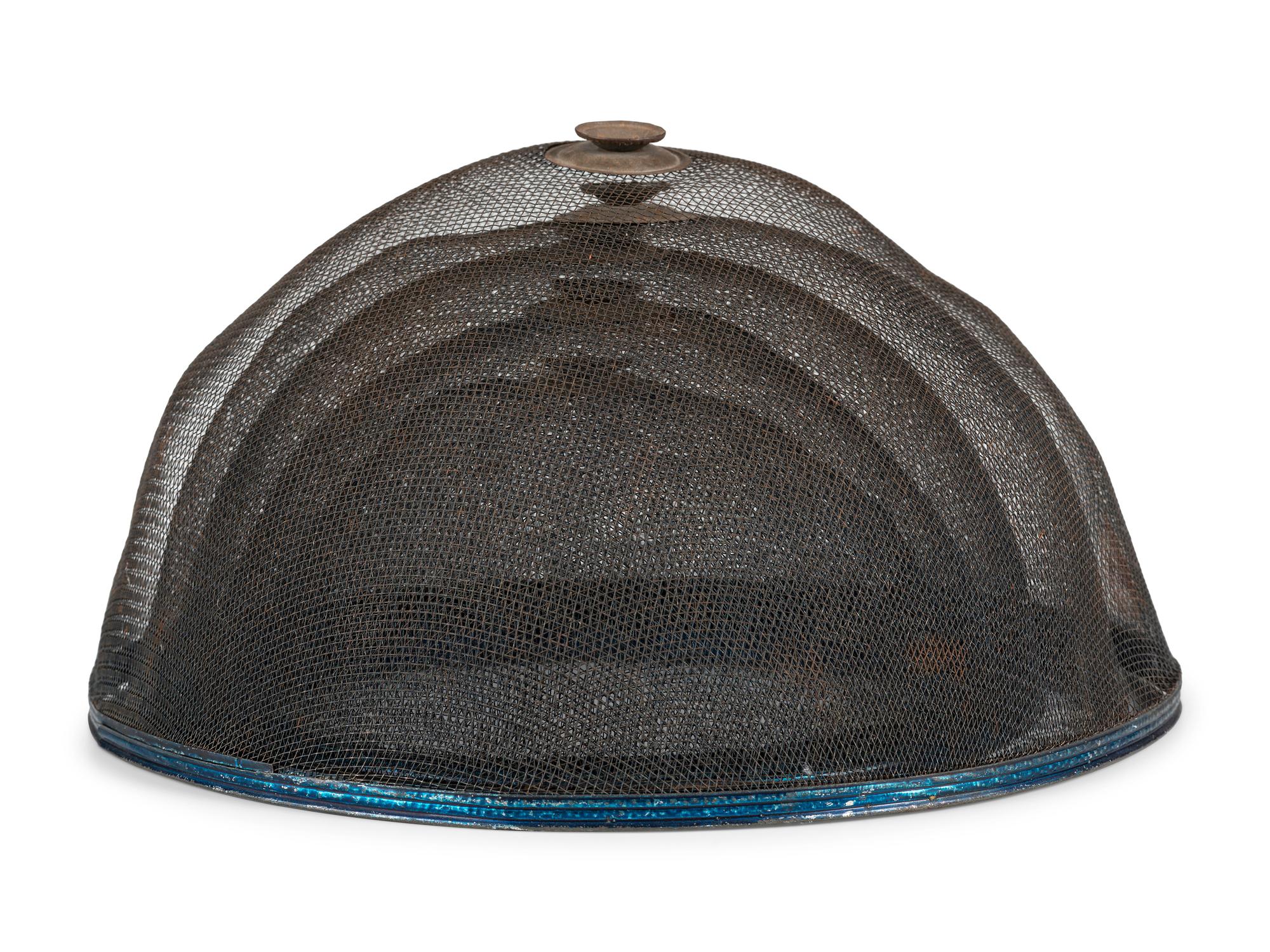 A Stacking Set of Five Wire Screen Food Covers