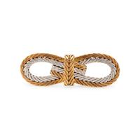 BUCCELLATI, BICOLOR GOLD KNOT BROOCH
