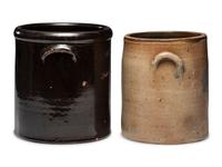Two Stoneware Crocks