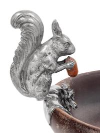 Three German Silver Mounted Wood Bowls
