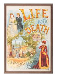 A Life and Death Chromolithograph Opera Poster