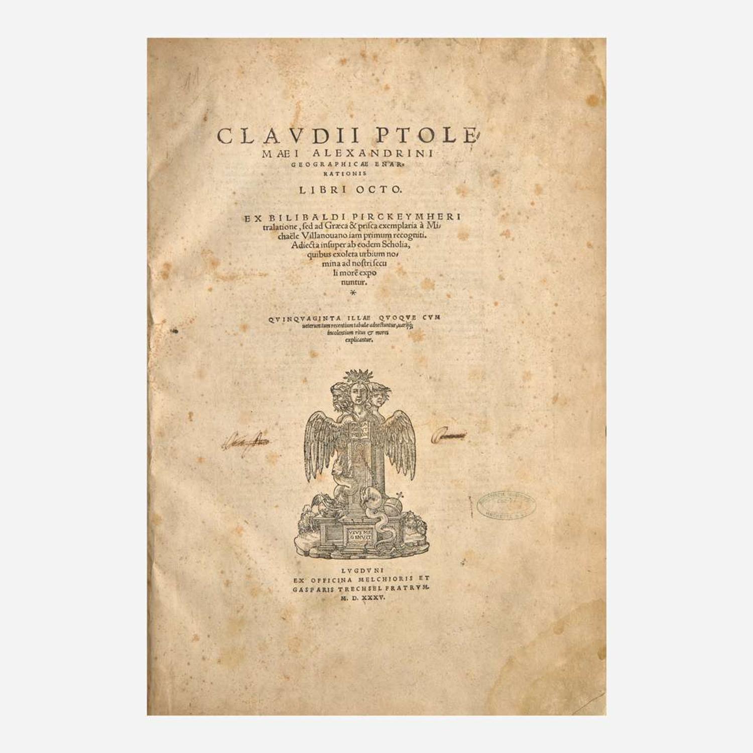 [Maps & Atlases] Ptolemy, Claudius Claudii Ptolemaei Alexandrini Geographicae Enarrationis Libri Octo...