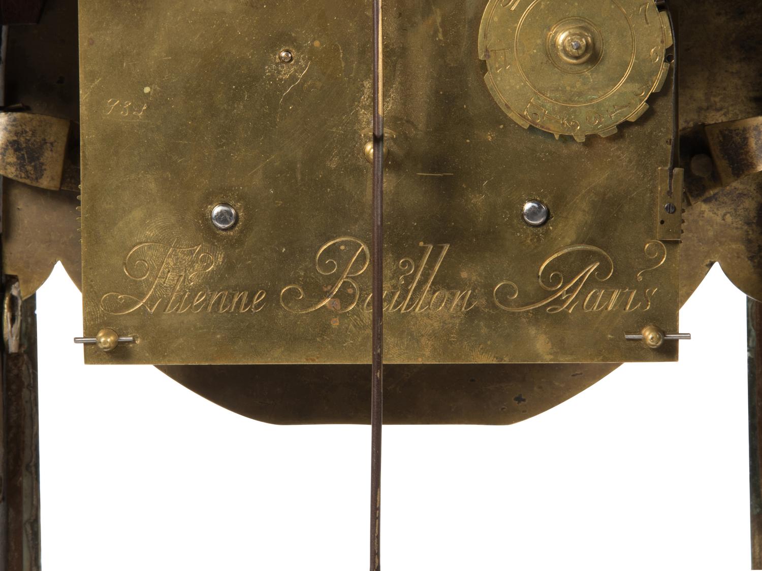 A Louis XVI Gilt Bronze Mounted Boulle Marquetry Bracket Clock