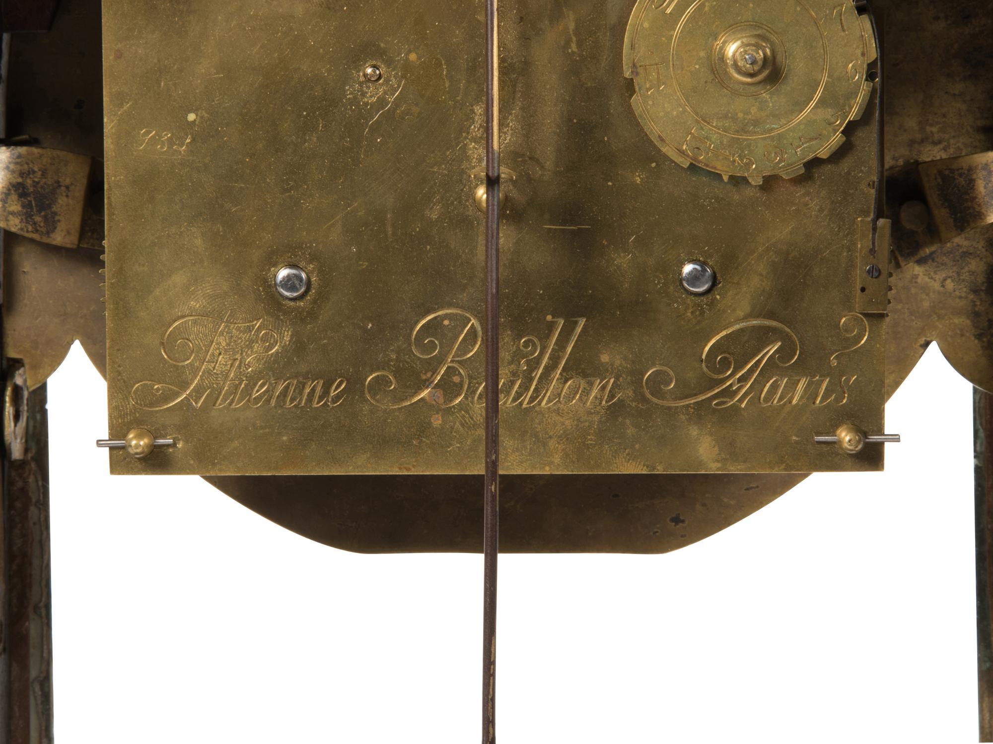 A Louis XVI Gilt Bronze Mounted Boulle Marquetry Bracket Clock