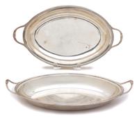 Two George III Silver Entree Dishes, Abraham Peterson & Peter Podie, London, 1788,