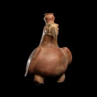 A Colima Terracotta Parrot Vessel
