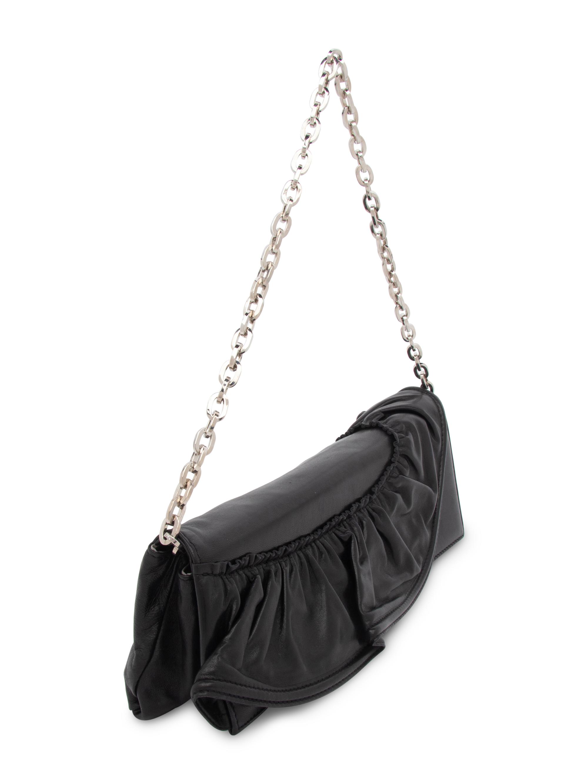 Valentino, Black Leather Convertible Bag