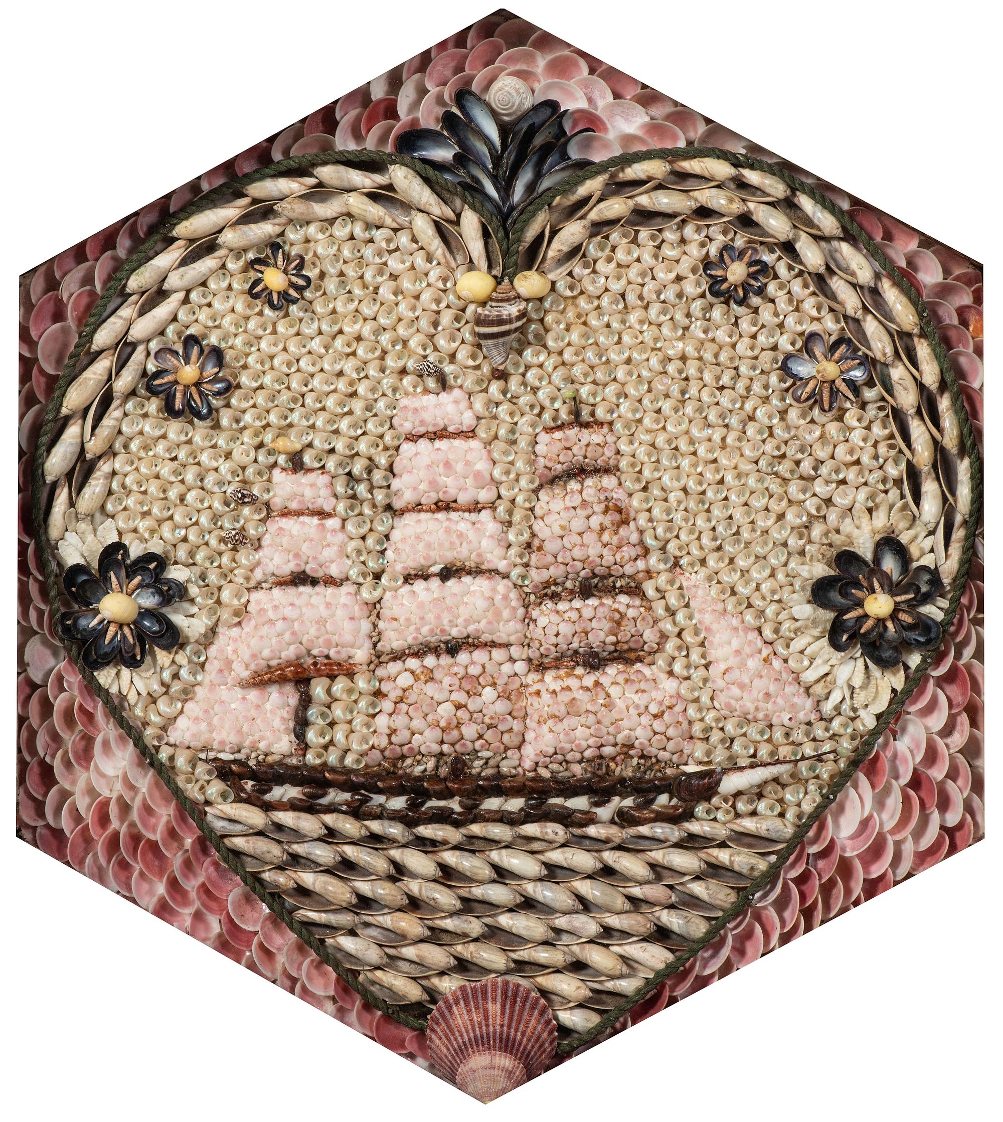 A Nautical Shellwork Sailor's Valentine
