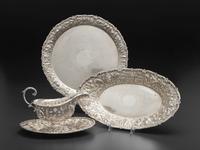 Four American Repousse Silver Articles