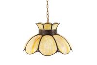 A Slag Glass Hanging Fixture