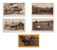 [AFRICAN AMERICANA - EARLY PHOTOGRAPHY]. A group of 5 Reconstruction-era photographs of African American subjects in Thomasville, Georgia, by FIELD and MOLLER.