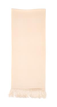 Charvet Cream Silk Scarf, 1980-2000s