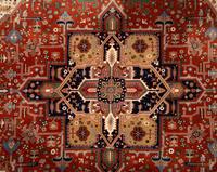 An Indian Heriz Design Wool Rug
