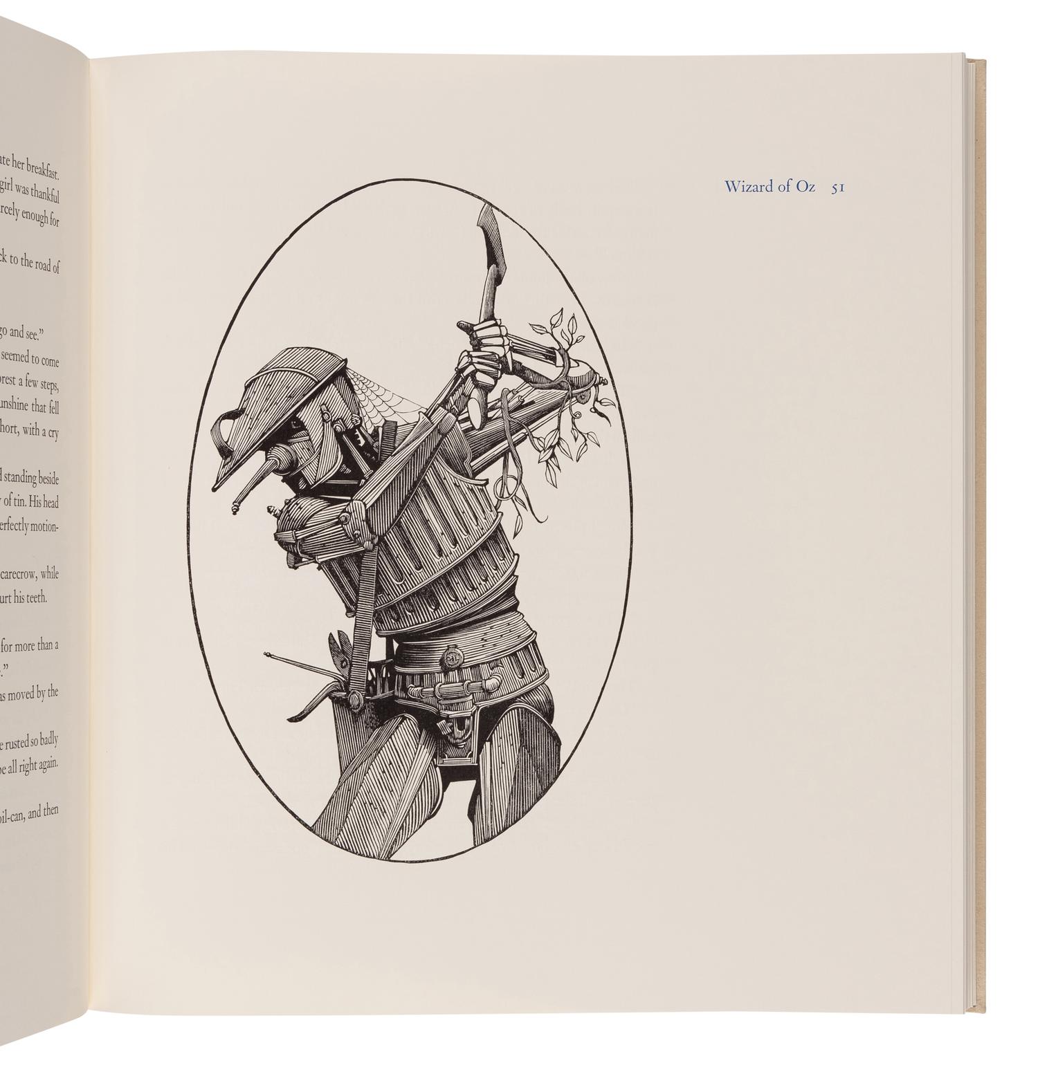 [MOSER, Barry, illustrator.] BAUM, L. Frank (1856-1919). The Wonderful Wizard of Oz . West Hatfield, MA: Pennyroyal Press, 1985.