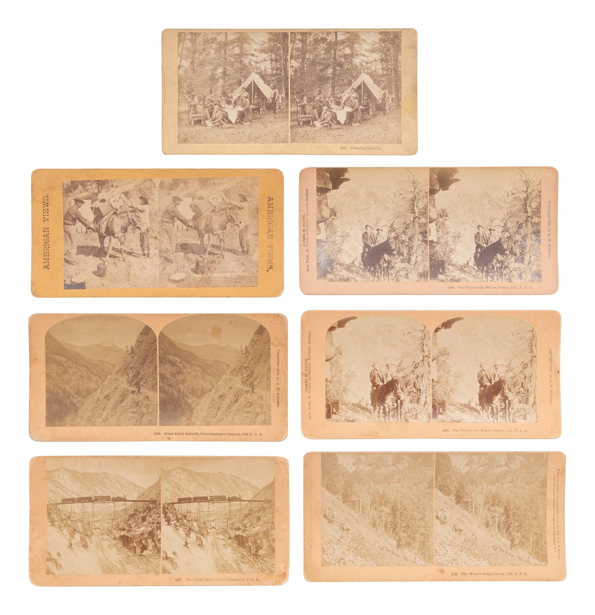 [Western Americana] Group of 15 Photos, Some with Photographic Interest incl Jackson and Hayden Survey scenes