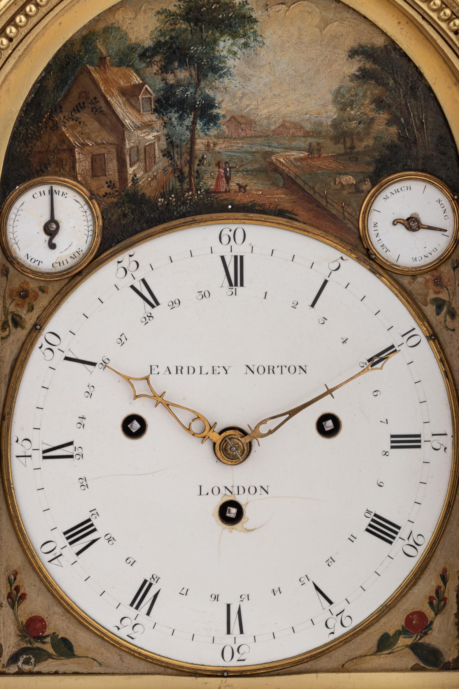 An English Gilt Bronze Mantel Clock Case, Eardley Norton