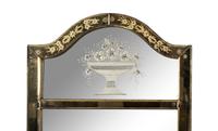 A Venetian Style Etched Glass Mirror