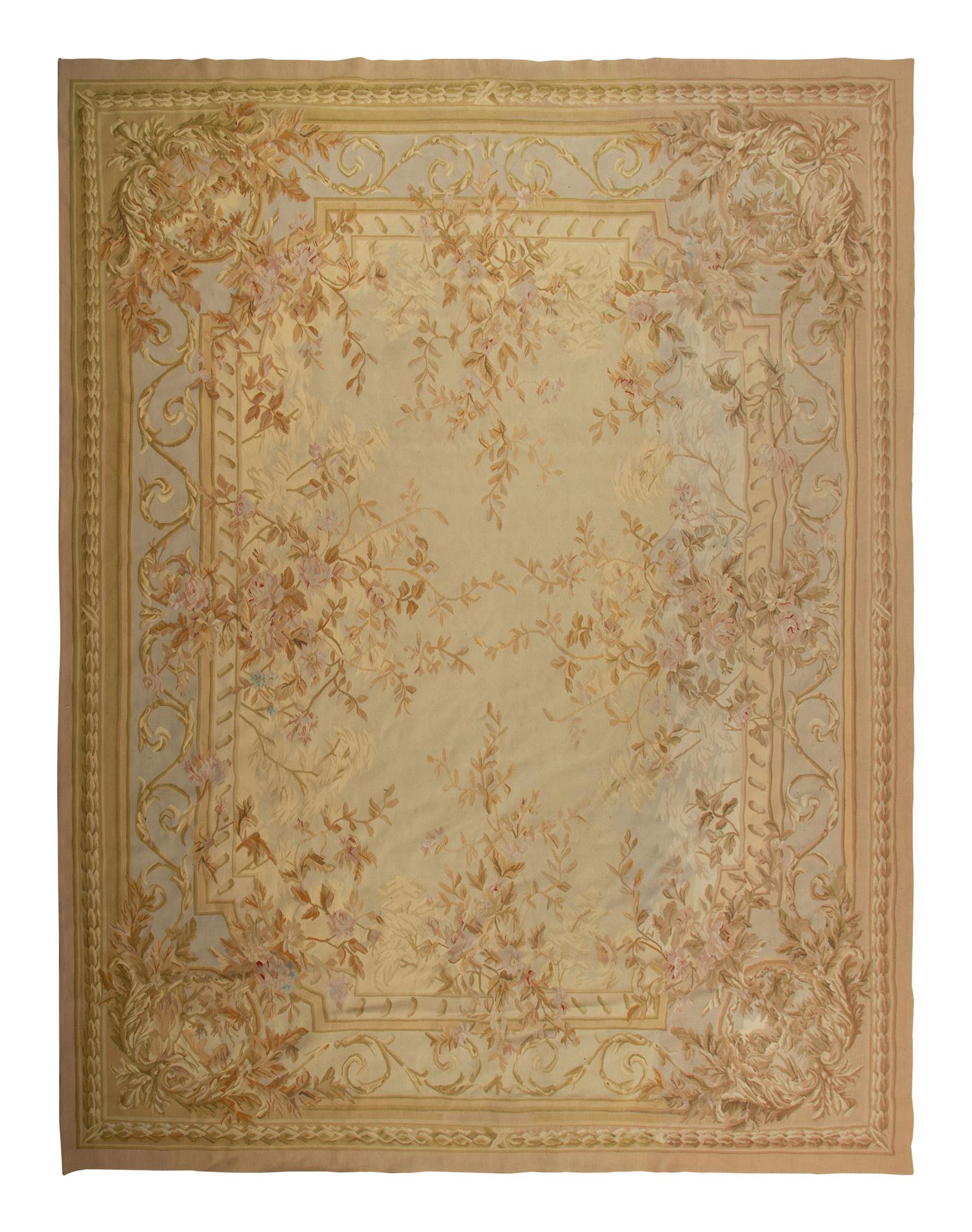 An Aubusson Style Wool Carpet