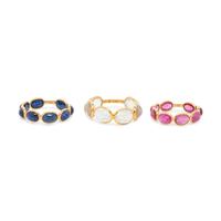 COLLECTION OF GEMSTONE RINGS
