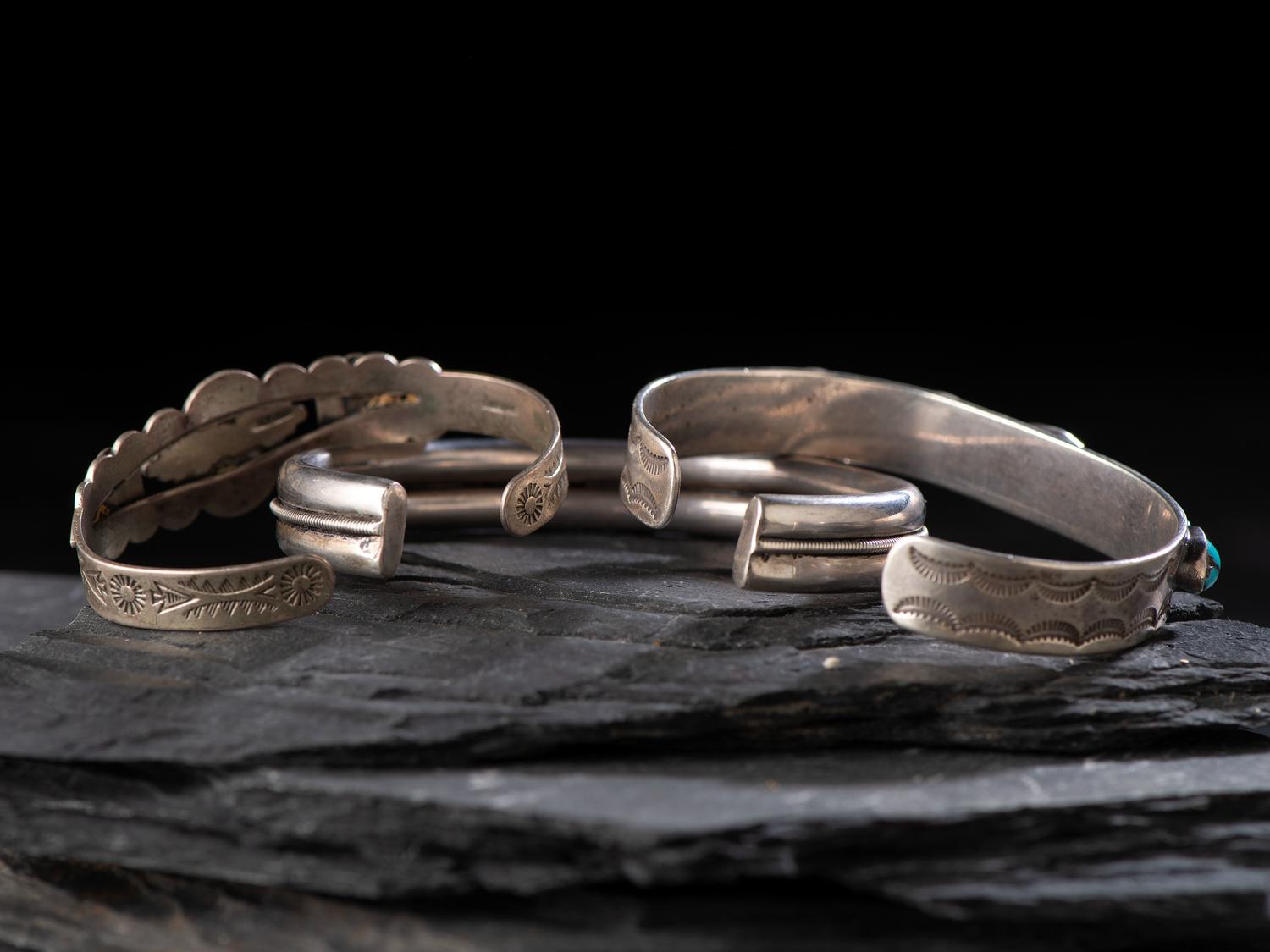 Slender Navajo Cuff Bracelets