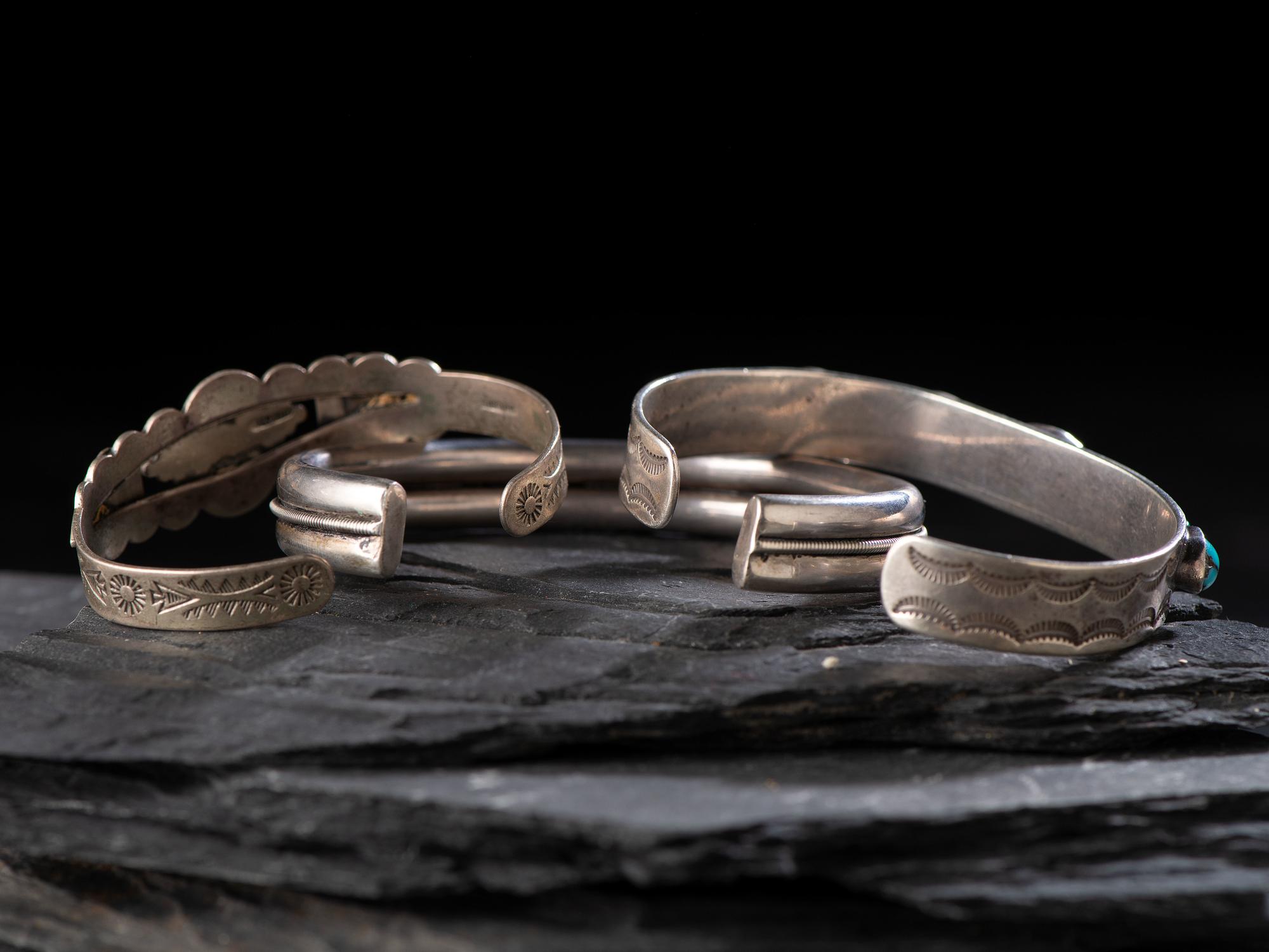 Slender Navajo Cuff Bracelets