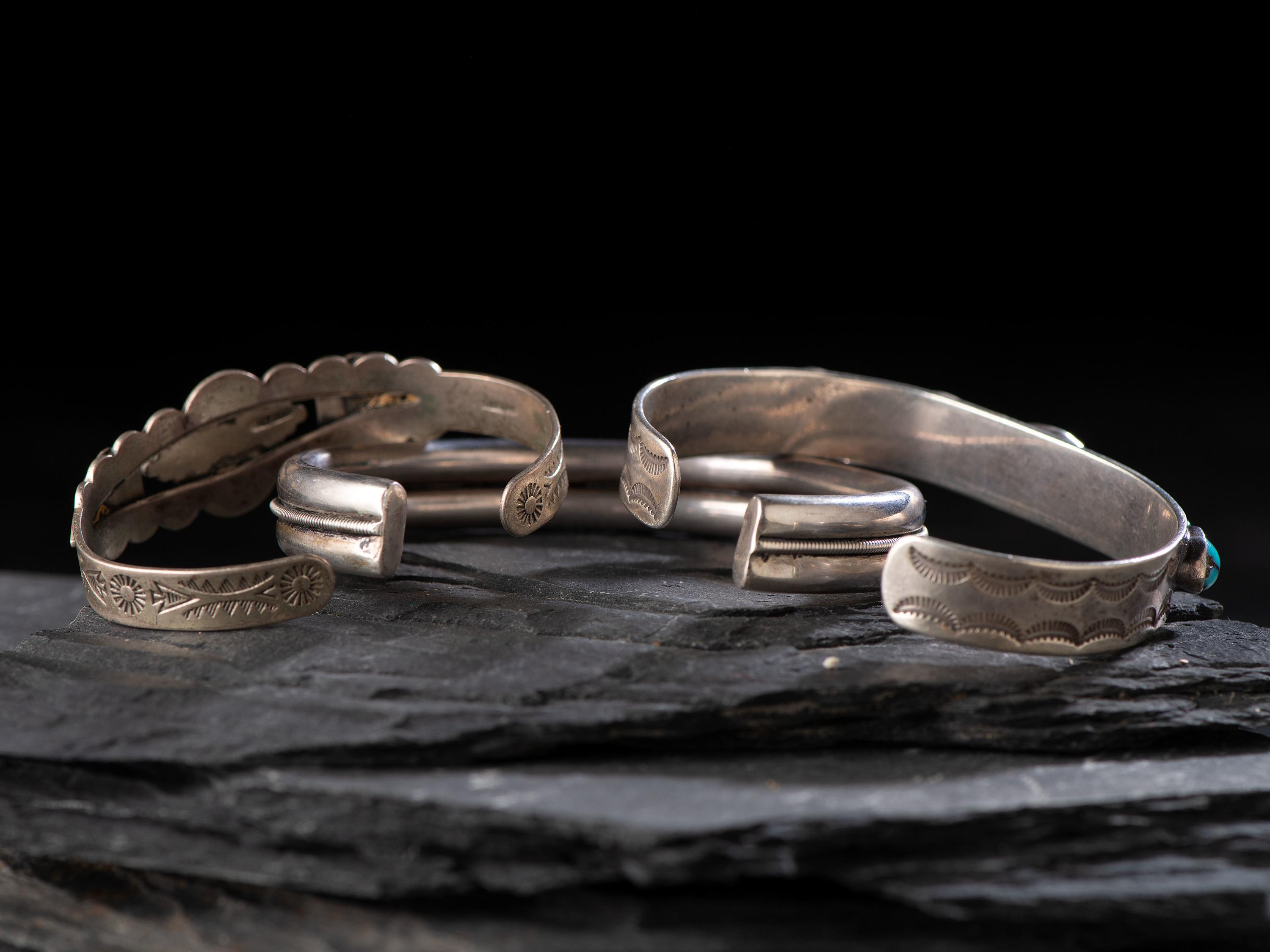 Slender Navajo Cuff Bracelets