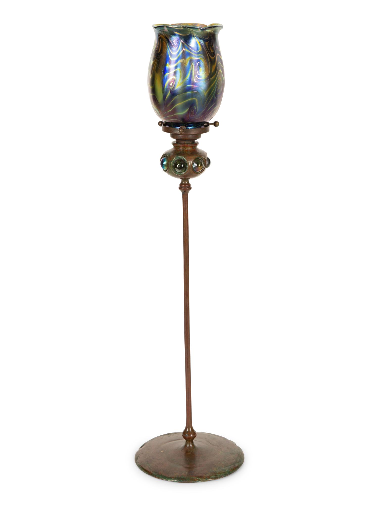 A Tiffany Studios Candle Stick