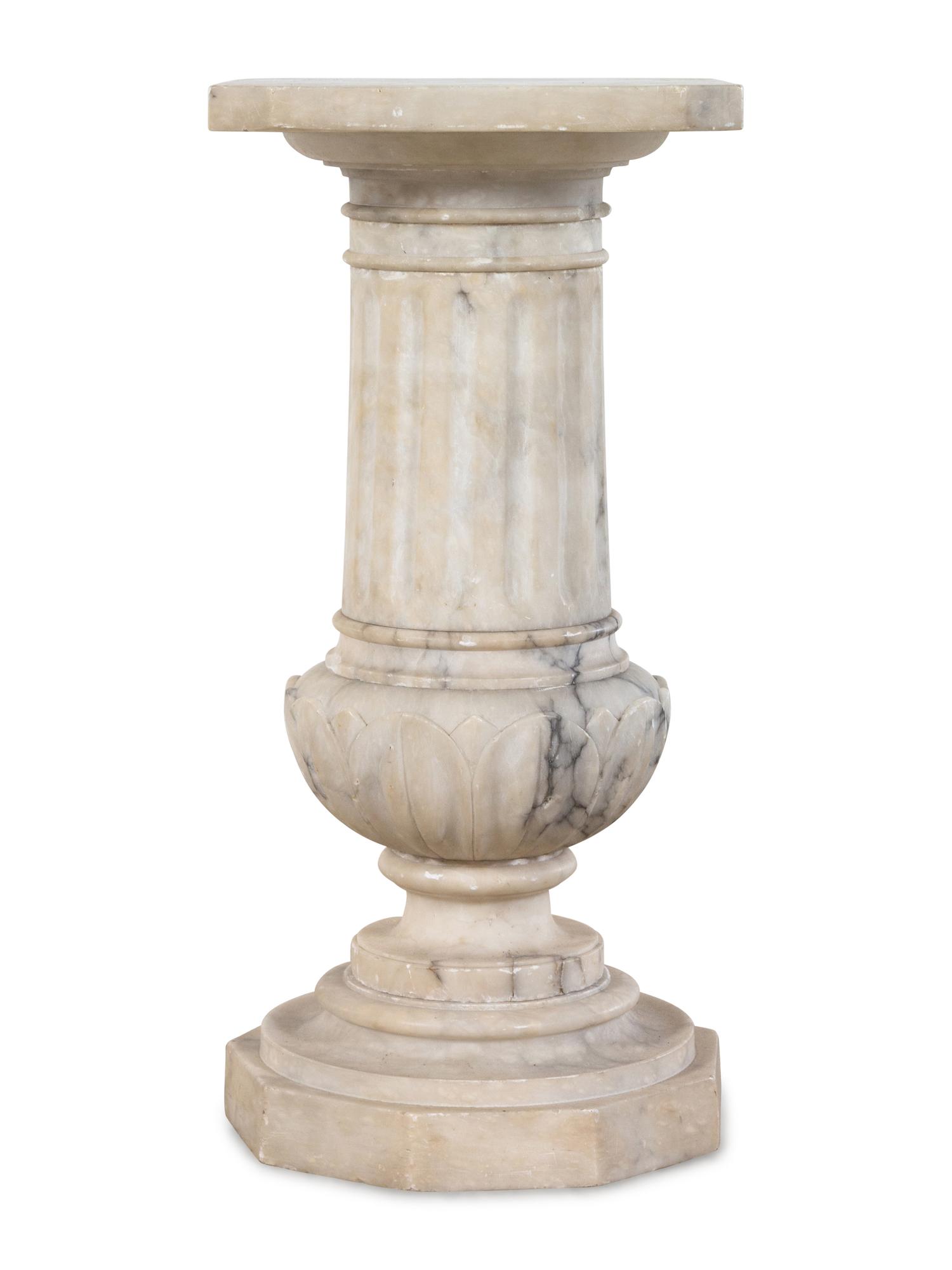 A Continental Marble Pedestal
