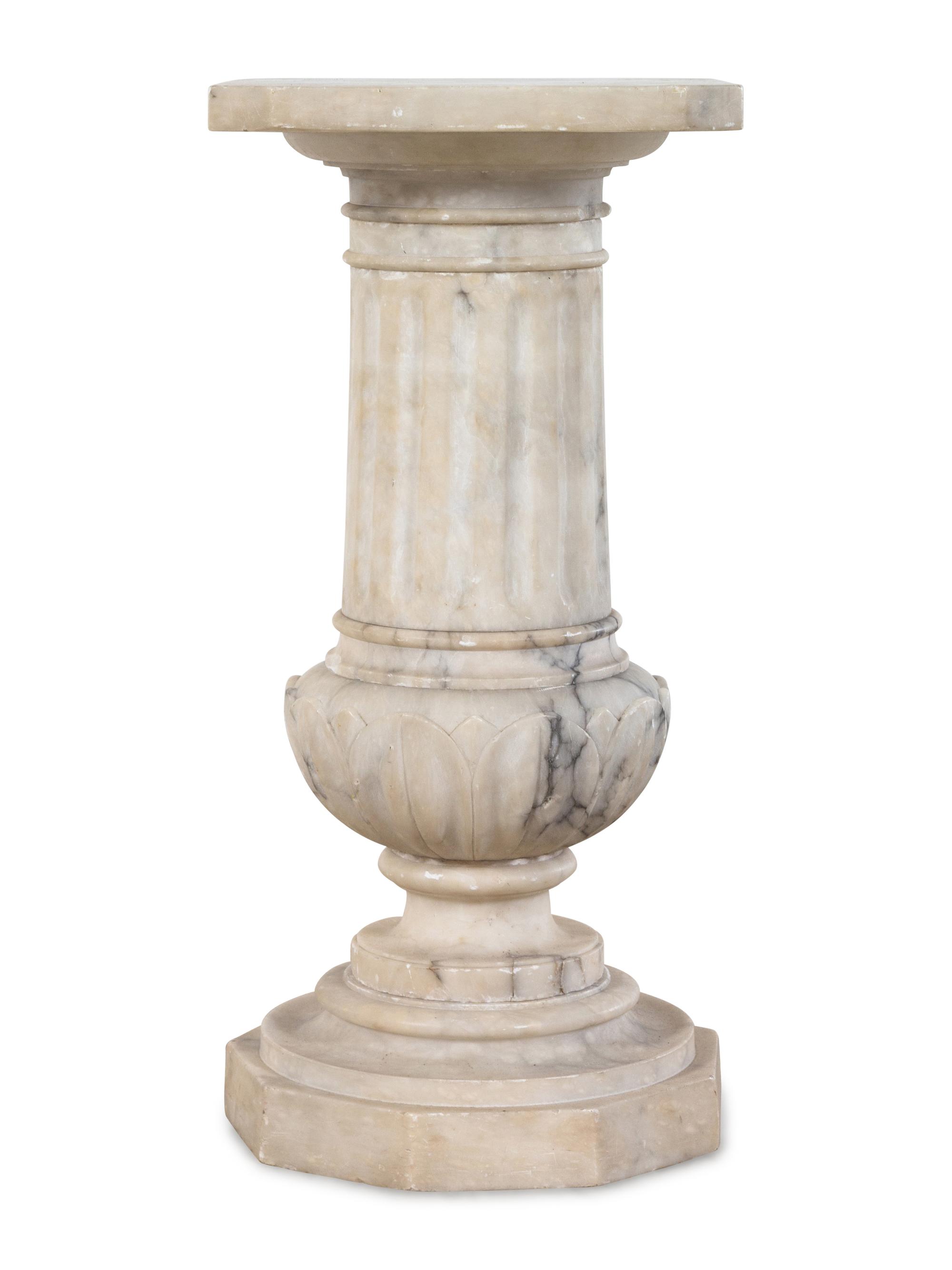 A Continental Marble Pedestal
