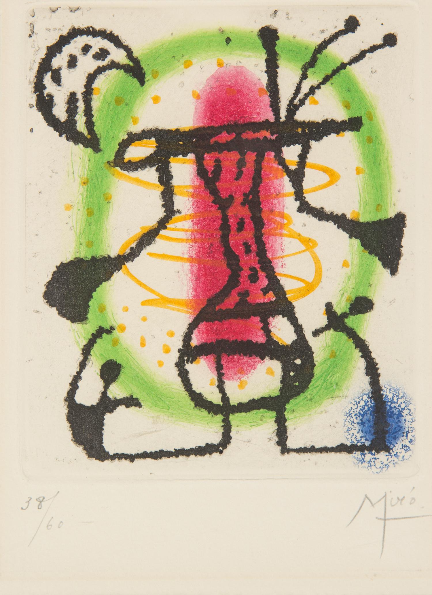 Joan Miro, (Spanish, 1893-1983), Untitled (from Suite La Bague d'Aurore), 1957