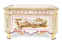 A French Faience Rectangular Jardinière