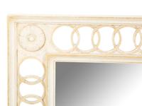 A Neoclassical Style Painted and Parcel Gilt Mirror