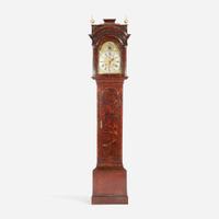 A George II Burl Walnut Tall Case Clock Isaac Tiercelin, London, 18th century