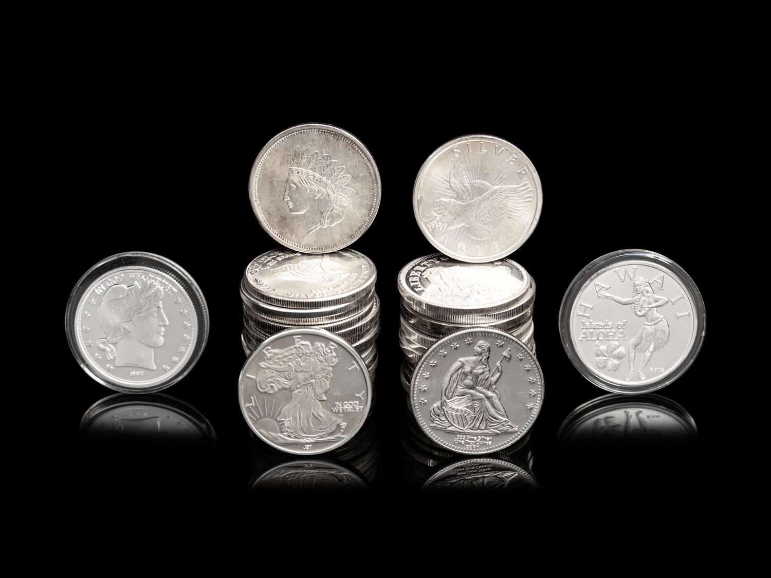 [PRIVATE ISSUE] Thirty-Seven 1-Troy Oz. Silver Rounds