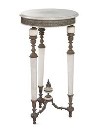 A Continental Gilt Bronze and Marble Side Table