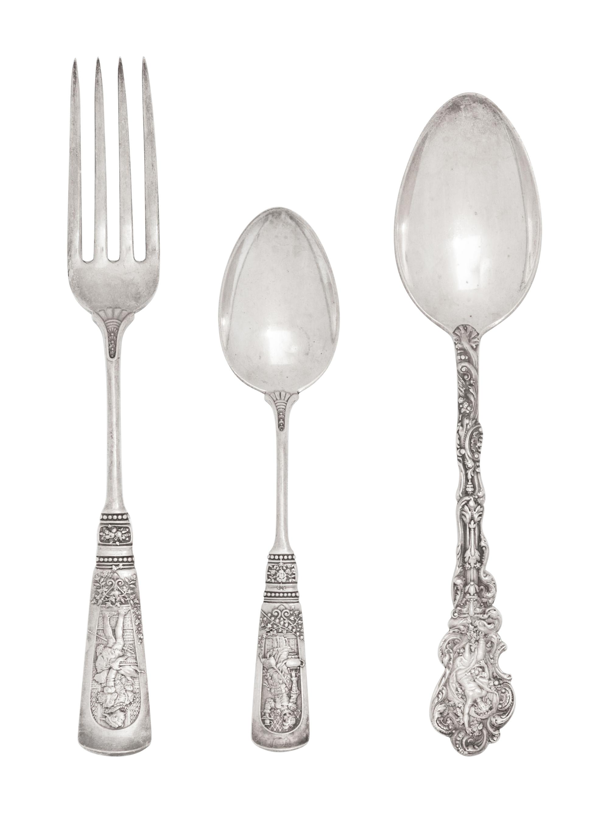 A Collection of American Silver Flatware