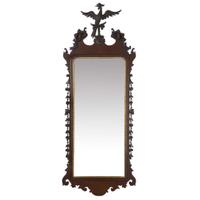 Chippendale carved mahogany looking glass with phoenix cartouche Philadelphia, PA, carving attributed to John Pollard (1740-1787) and