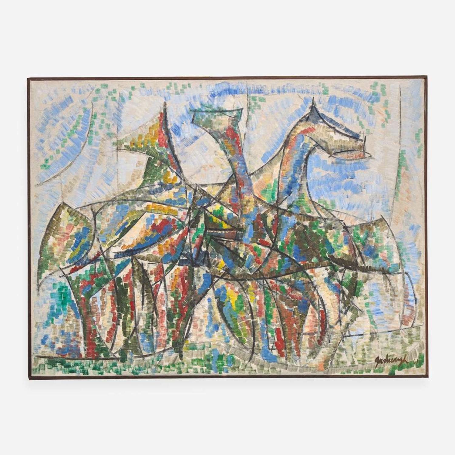 Robert Goodnough (American, 1917-2010) Movement of Horses