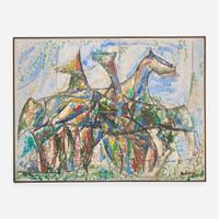 Robert Goodnough (American, 1917-2010) Movement of Horses