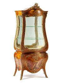 A Louis XV Style Gilt Bronze Mounted Vernis Martin Cabinet