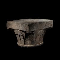 A Roman Gray Basalt Column Capital