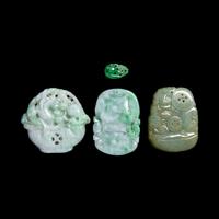 A Group of Chinese Jadeite Jewelry 翡翠飾品一組