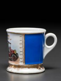 A Laundry Truck Driver's Porcelain Occupational Shaving Mug