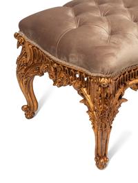 A Pair of Régence Style Giltwood Stools