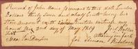 [KENTON, Simon (1755-1836).] An 1809 document signed by Simon Kenton's lawyer, Joel Walker, and another signed by his brother, John Kenton, in 1812.