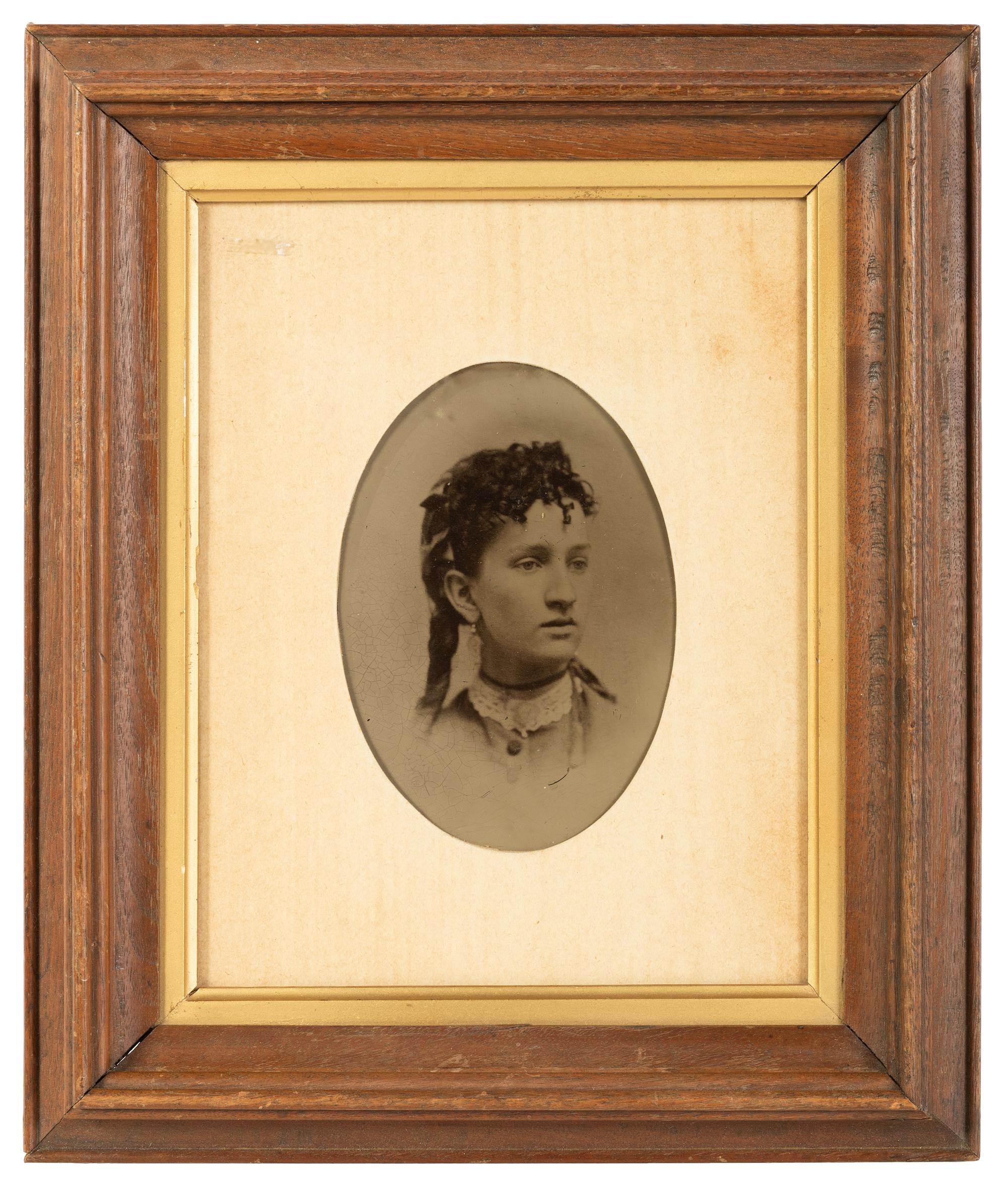 [EARLY PHOTOGRAPHY]. PECK, H. S., photographer. Large format portrait of women. New Haven, CT, n.d.