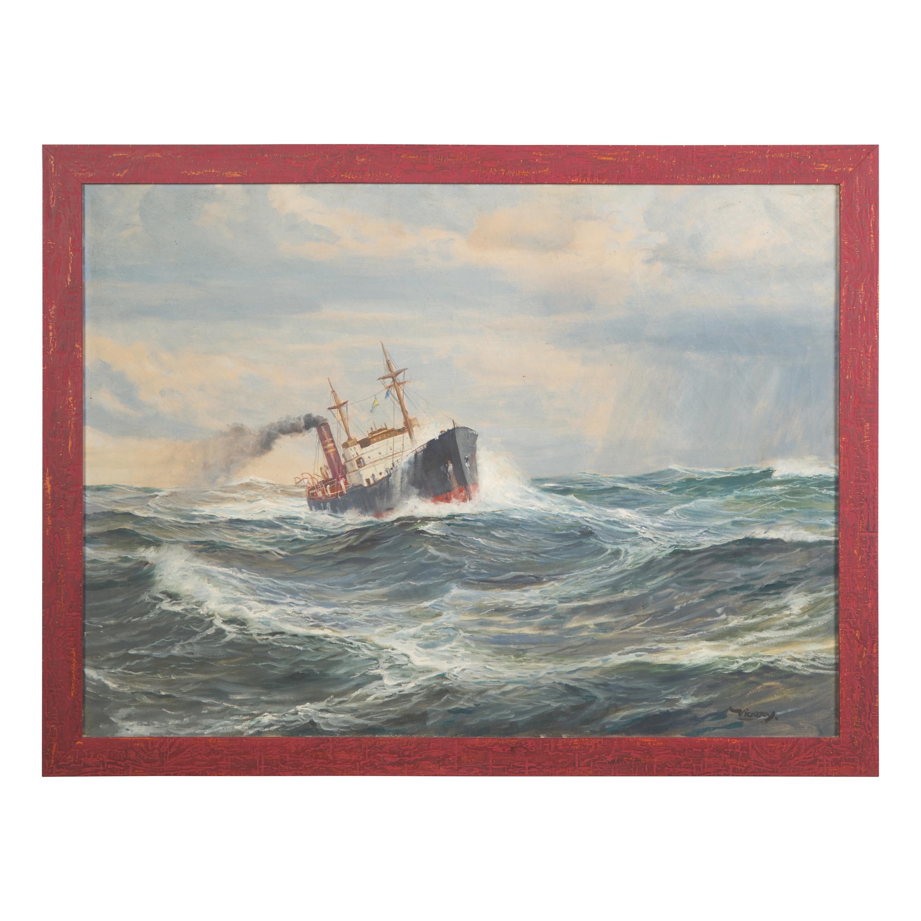 Charles Vickery (American, 1913–1998) — Stormy Seas