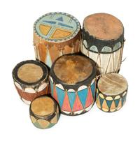 Collection of Cochiti Drums